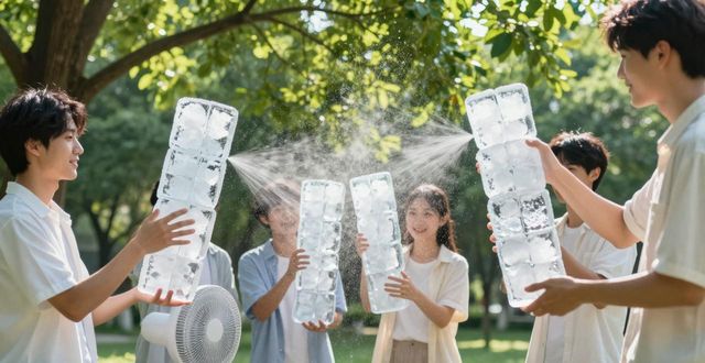 大冰块降温方法_荔湾区夏季防暑降温大冰块_大冰块户外活动使用时长